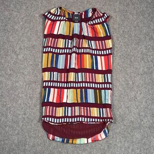 Anthropologie Maeve Au Revoir Abstract Short Sleeve Shift Dress Women's Size 2